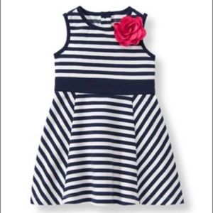 NWT Janie and Jack Caribbean Rose Striped Dress